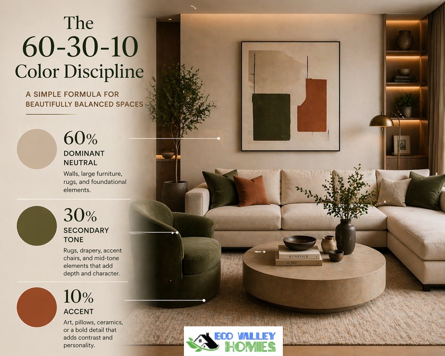 The 60-30-10 color discipline